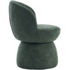 YOUNIKE Swivel Makeup Vanity Chair Boucle Fabric Barrel Accent Chair Upholstered Dining Chair 22" Wide Sofa Chair for Dressing Nook - 4 of 4