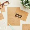 Best Paper Greetings 120 Pack Kraft Paper Thank You Cards with Envelopes - Bulk Thank You Cards for Wedding, Baby Shower (3.5x5 in) - 4 of 4