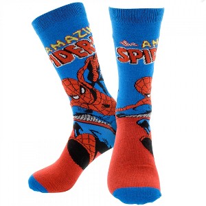 Adult Spider-Man Retro Character Cover Crew Socks - 1 of 4