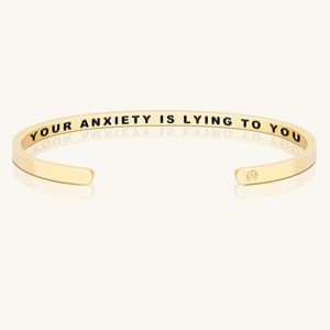 Mantra Jewelry - Your Anxiety Is Lying To You (within) bracelet - 1 of 4