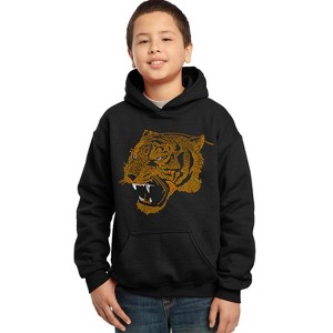 LA Pop Art Boy's Word Art Hooded Sweatshirt - Beast Mode - 1 of 4