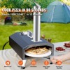 VEVOR Multi-fuel Outdoor Pizza Oven, 12 inch Wood Fired & Gas Pizza Maker with Rotating Pizza Stone, Propane Pellet Dual Fuel Pizza Grill - 3 of 4
