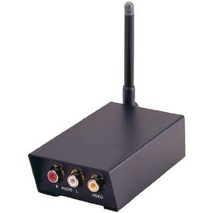 Lanzar Wireless Audio/Video Sender Receiver System SVWLM3 – Compact A/V Transmitter & Receiver – RCA 2.4 GHz - 1 of 1