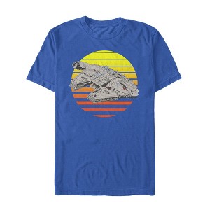 Men's Star Wars The Last Jedi Millennium Falcon Sunset T-Shirt - 1 of 4