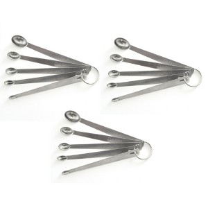 Norpro 5-Piece Mini Stainless Steel Measuring Spoons Set - Tad, Dash, Pinch, Smidgen and Drop - 1 of 4