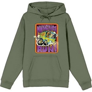 Scooby-Doo Munchies Run Adult Long Sleeve Hoodie - 1 of 2