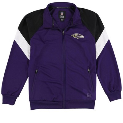 G-III Sports Mens Baltimore Ravens Track Jacket Sweatshirt