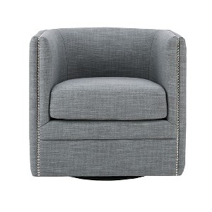 Ridstar Accent Chair and Armchairs with 360-Degree Swivel For Living Room & Bedroom-Gray - 1 of 4