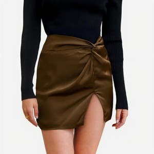 Women's Elegant Satin Tulip Skirt for Festive Occasions -Cupshe - 1 of 3