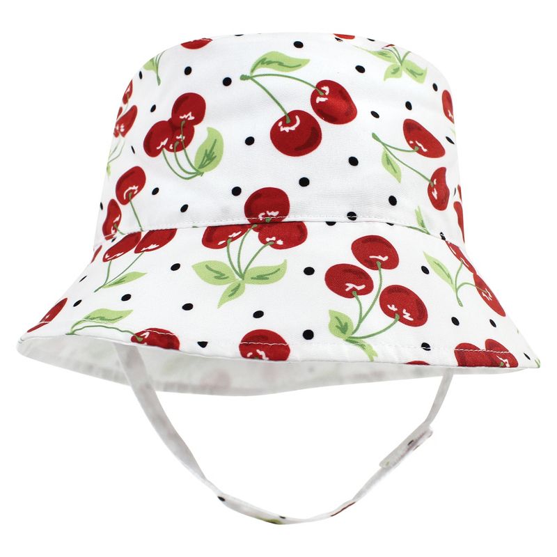 Hudson Baby Infant Girl Sun Protection Hat, Cherries Dot, 4 of 8