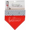 Pavilion Gift Company - Best Dog Ever - 7" x 5" Canvas Slip on Pet Bandana - Pet Toy - 4 of 4