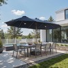 XIZZI 15FT Heavy-Duty Outdoor Market Umbrella W/Sandbags, Patio All-Weather Sandbag Umbrella (Standard/Upgraded/Flagship) - Dark Gray/Khaki/Dark Blue - 2 of 4