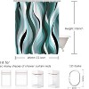LunaLulinlk Green Abstract Shower Curtain - 2 of 4