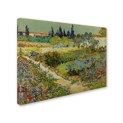 Trademark Fine Art -Van Gogh 'Garden At Arles' Canvas Art
