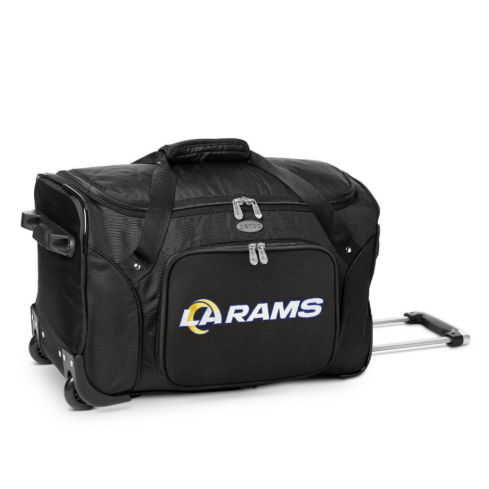 Photos - Travel Bags NFL Los Angeles Rams Mojo 22" Rolling Duffel Bag