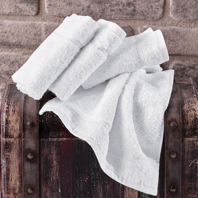 Hawmam Linen 4-Piece Grey Turkish Cotton Washcloth Set