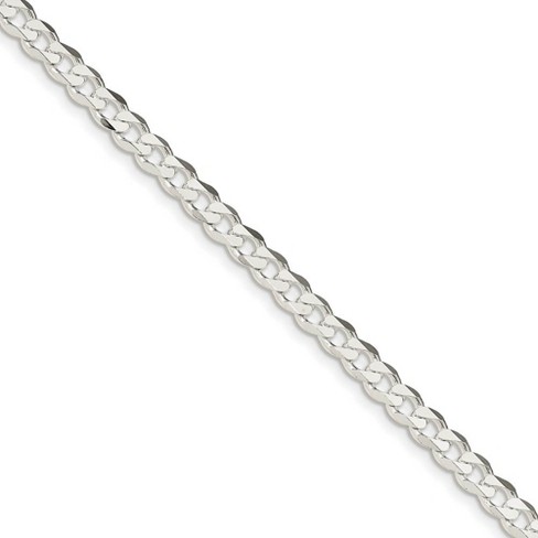 Black Bow Jewelry 5.5mm Sterling Silver, Solid Curb Chain Bracelet - image 1 of 4