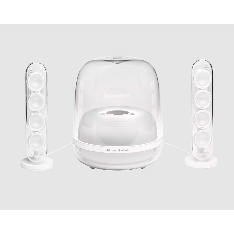 Harman Kardon HKSOUNDSTICK4WAM-Z SoundSticks 4 Bluetooth Wireless 2.1 Speaker System, White - Certified Refurbished, 1 of 9