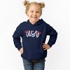 The Juniper Shop USA Cursive Coquette Toddler Hoodie - 3 of 4