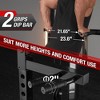 ER KANG Power Cage, 2000LB Squat Rack, Dual Pulley Cable Crossover System, Multi-function Free Weight Home Gym Workout Machine with Attachments - 4 of 4