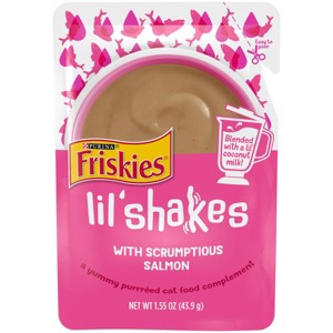 Friskies Lil' Shakes Salmon Wet Cat Food - 1.55oz - 1 of 4