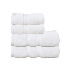 Home Weavers Elegance Essentials 550GSM 100% Cotton Zero Twist Super Absorbent Bath Towel Set - 1 of 4