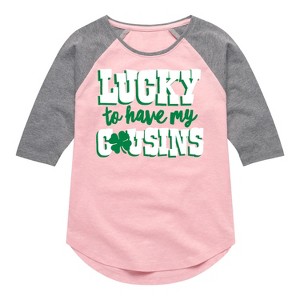 Girls' - Instant Message - St. Patrick's Day Lucky to Have My Cousins - 1 of 4