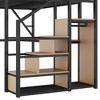 Sapphtopaz Loft Bed with Desk & Charge Station Space-Saving Storage Loft Bed with Wardrobe & Stairs, Metal Bed Frame for Small Space - 4 of 4