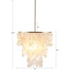 5-Light White Drum Shade Chandelier - 2 of 4