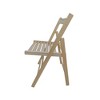 Aghana Digitals 2-Pack Solid Wood Folding Chairs, Slatted Seat Open Back, 220LBS Capacity, - 3 of 4