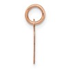 Black Bow Jewelry 14k Rose Gold Engravable Heart Disc Charm or Pendant, 10mm - 2 of 4