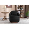 NicBex Accent Chair Swivel Chair Sofa Chair Fabric Comfy Chair With Soild Wood Round Brown Base Leg for Bedroom - 2 of 4
