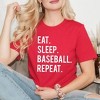Simply Sage Market Women's East Sleep Baseball Repeat Short Sleeve Graphic Tee - 2 of 3