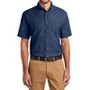 Mafoose Men's Soft Cotton Short Sleeve Value Denim Shirt with Pocket - 4 of 4