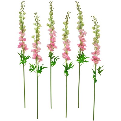 Real Touch™ White Delphinium Artificial Floral Stems, Set of 6 - 40