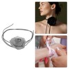 Unique Bargains Dried Rose Pattern Adjustable choker necklace Wrap around wrist bracelet 1 Pc - 3 of 4