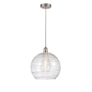 Athens Deco Swirl - 1 Light Pendant In Industrial Style-15.88 Inches Tall and 13 Inches Wide - 1 of 1
