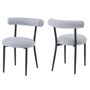 NicBex Modern Dining Chairs Set of 2 with Curved Open Backrest for Living Room,Meeting Room,Bedroom - 1 of 4