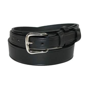 Boston Leather Basketweave Leather Ranger Belt (Men)