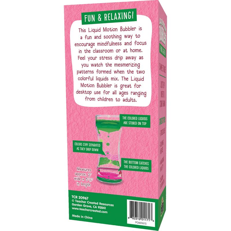 Teacher Created Resources Pink & Green Liquid Motion Bubbler, Pack of 6, 4 of 5