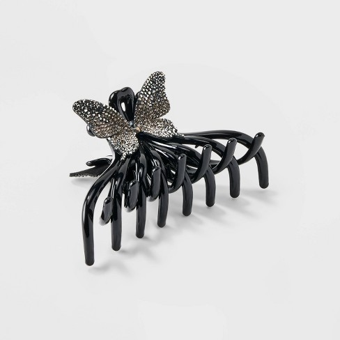 Black Butterfly Hair Clips