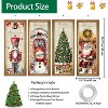 4 Packs Christmas Banners Porch Signs Holiday Decor Vintage Hanging Banner - 3 of 4