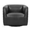 Melanie Genuine Leather Swivel Barrel Chair - Armen Living - image 3 of 4