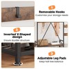 Industrial Hall Tree with Bench, Shoe Storage, & Coat Rack, Entryway Organizer Mudroom Furniture with Hooks and Shelves for Small Spaces - 3 of 4