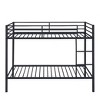 COMHOMA Metal Bunk Bed Twin Size, Space-Saving Twin Size Bed Frame for Kids Teens, No Box Spring Required - 4 of 4