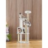65-Inch Cat Tree for Indoor Cats - Modern Multi-Level Cat Tower with 5 Scratching Posts, Perch, and Washable Cushions - Cat Furniture by WoodyWonders - 4 of 4