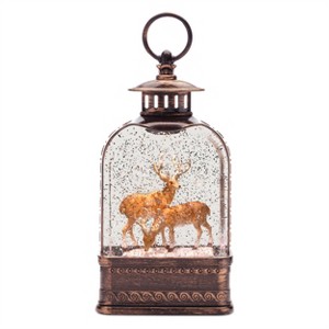 LED Deer Couple Snow Globe 11"H - 1 of 1