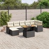 vidaXL Garden Sofa Set Black, Cream White - 2 of 4