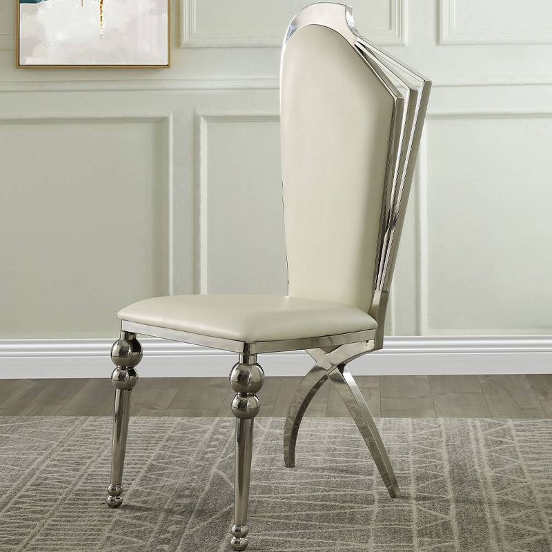 Cyrene 20&#34; Dining Chairs Beige - Acme Furniture, 1 of 6