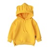 MyKids-Usa Baby Solid Color Animal Ear Patch Design Autumn Hoodie - 3 of 4